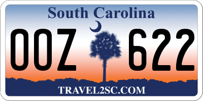 SC license plate OOZ622