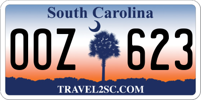 SC license plate OOZ623