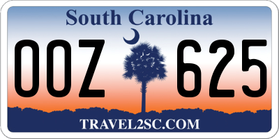 SC license plate OOZ625