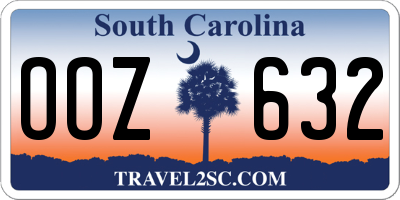 SC license plate OOZ632