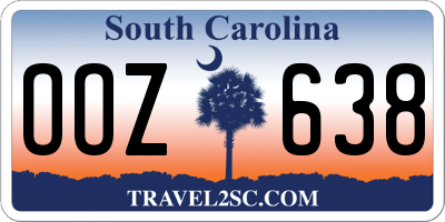 SC license plate OOZ638