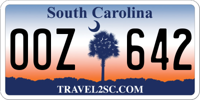 SC license plate OOZ642