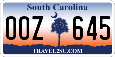 SC license plate OOZ645
