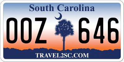 SC license plate OOZ646