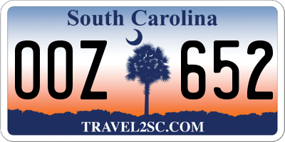 SC license plate OOZ652