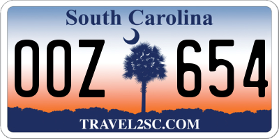 SC license plate OOZ654