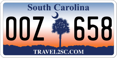 SC license plate OOZ658