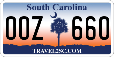 SC license plate OOZ660