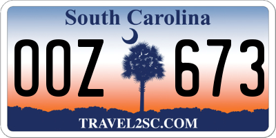SC license plate OOZ673