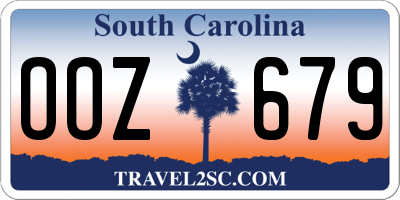 SC license plate OOZ679