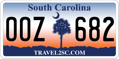 SC license plate OOZ682