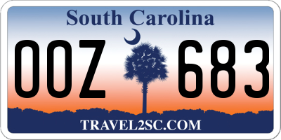 SC license plate OOZ683
