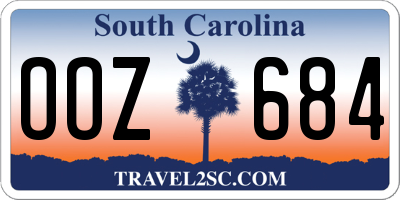 SC license plate OOZ684