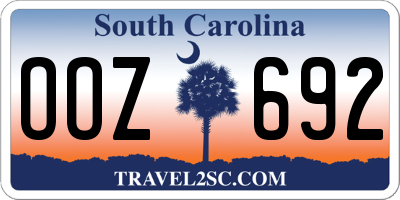 SC license plate OOZ692