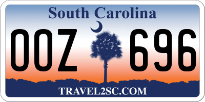 SC license plate OOZ696