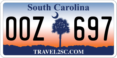 SC license plate OOZ697