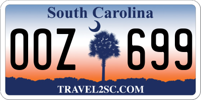 SC license plate OOZ699