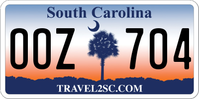 SC license plate OOZ704