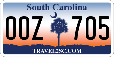 SC license plate OOZ705