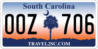 SC license plate OOZ706