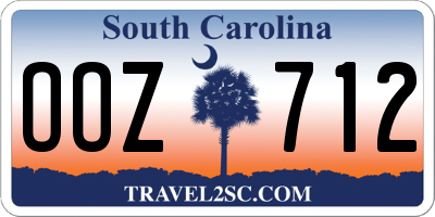 SC license plate OOZ712