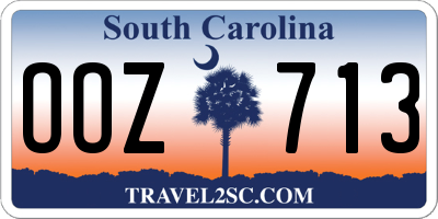 SC license plate OOZ713