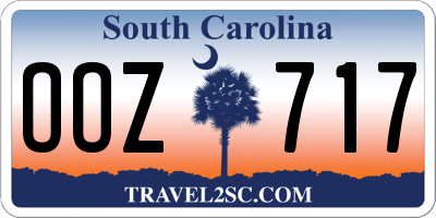 SC license plate OOZ717