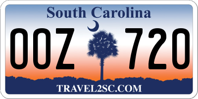 SC license plate OOZ720