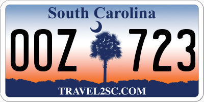 SC license plate OOZ723