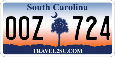 SC license plate OOZ724