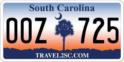SC license plate OOZ725
