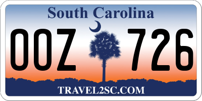 SC license plate OOZ726