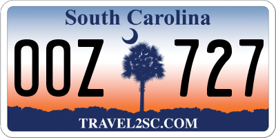 SC license plate OOZ727
