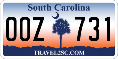 SC license plate OOZ731