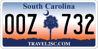 SC license plate OOZ732