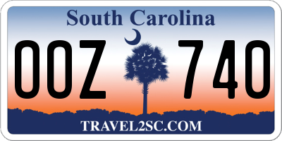 SC license plate OOZ740