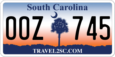SC license plate OOZ745