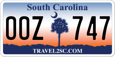 SC license plate OOZ747
