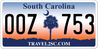 SC license plate OOZ753