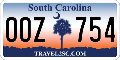 SC license plate OOZ754