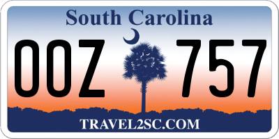 SC license plate OOZ757