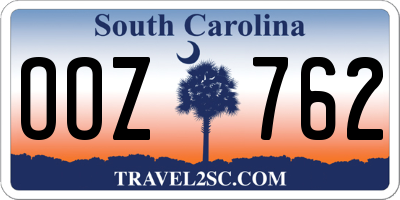 SC license plate OOZ762