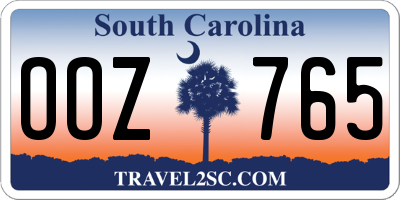 SC license plate OOZ765
