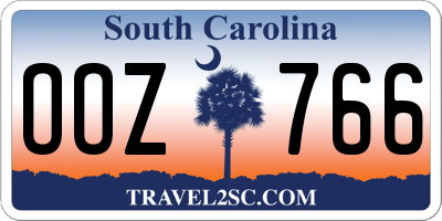 SC license plate OOZ766