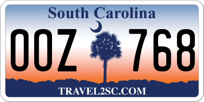 SC license plate OOZ768