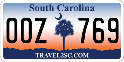 SC license plate OOZ769