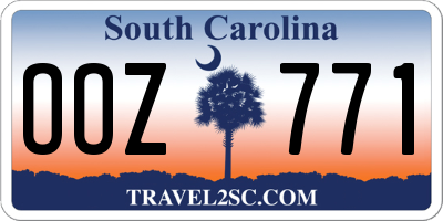 SC license plate OOZ771