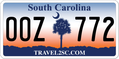 SC license plate OOZ772
