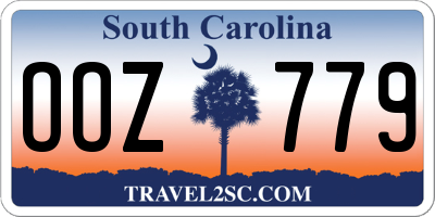 SC license plate OOZ779