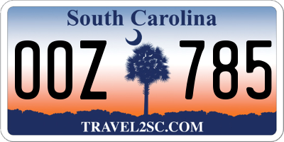 SC license plate OOZ785